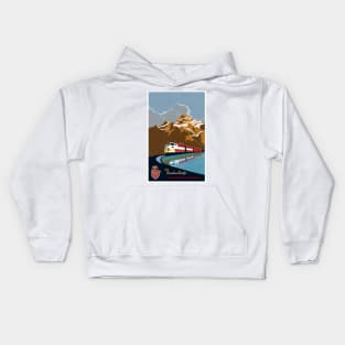 Vintage CP Rail Travel Poster Kids Hoodie